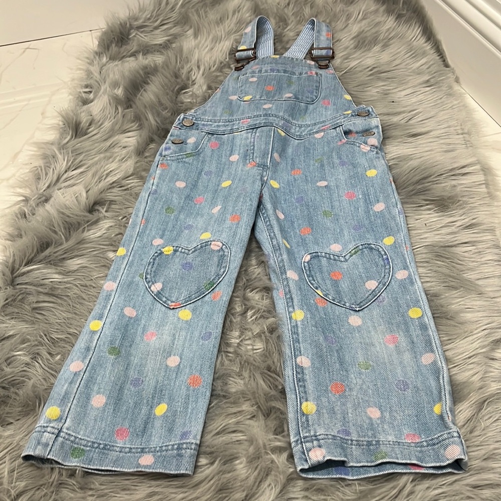 NWOT Cute Boden Little Girls Denim Overall